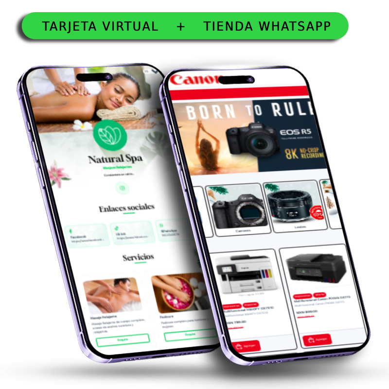 VendePorWhatsapp - Tienda Por Whatsapp + Tarjeta Digital